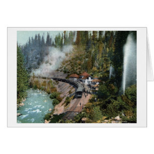 Vue aérienne d'une gare