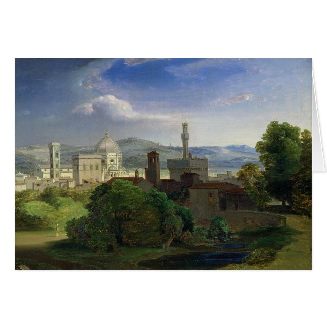 Vue au-dessus de Florence, c.1829 (Devant horizontal)