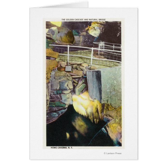 Vue Cascade dorée et pont naturel (Devant)