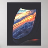 Vue coucher de soleil à partir d'une affiche de fe (Devant)