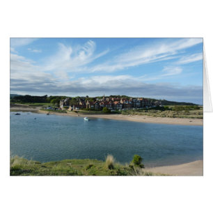"Vue d'Alnmouth de colline "