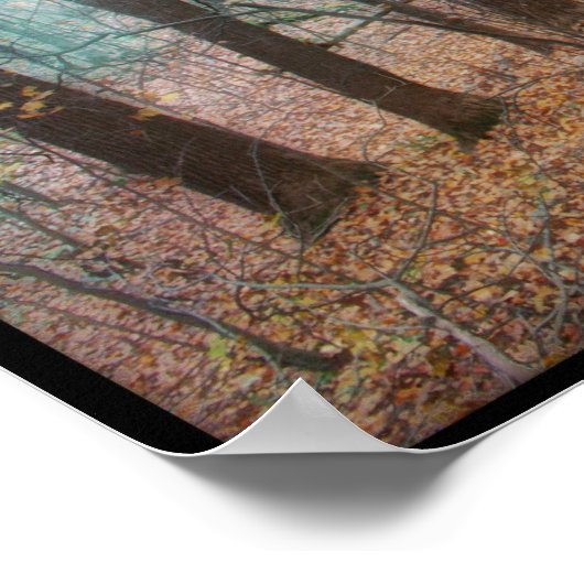 Vue d'automne, affiche (Coin)