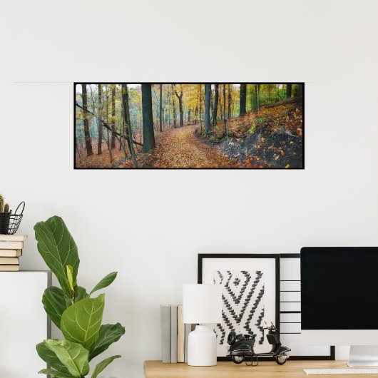 Vue d'automne, affiche (Bureau à domicile)