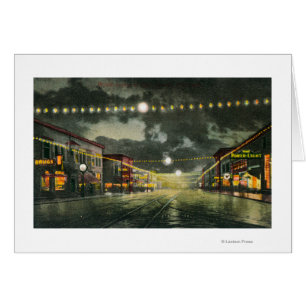Vue d'avenue de Hewitt la nuit