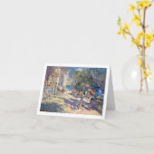 Vue de au sud de carte de note de la France (Fleur jaune)