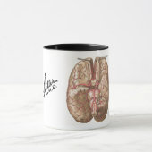 Vue de base du cerveau - Mug (Centre)