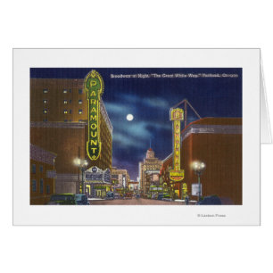 Vue de Broadway la nuit