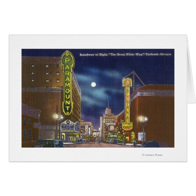 Vue de Broadway la nuit (Devant horizontal)