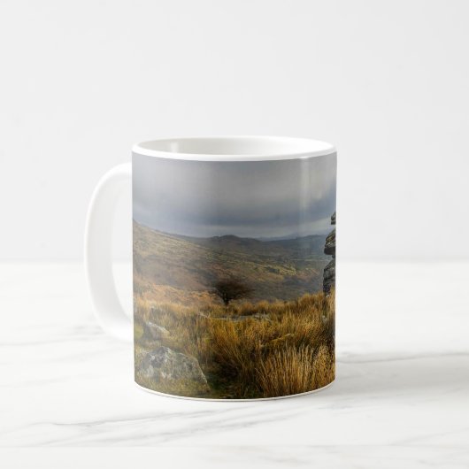 Vue de Dartmoor, tasse de parc national (Devant gauche)
