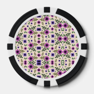 Vue de dessus et de dessous d'une jeton de poker