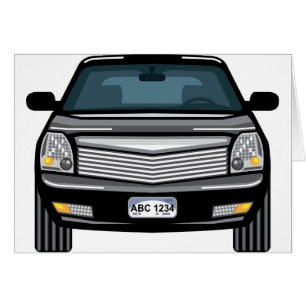 Vue de face noire de SUV