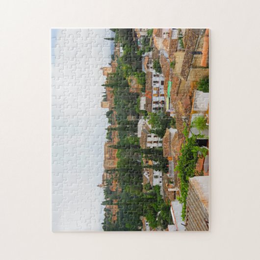Vue de Grenade et d'Alhambra, Espagne - puzzle (Vertical)