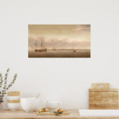 Vue de Hoorn - Poster d'art raffiné Abraham de Ver (Cuisine)