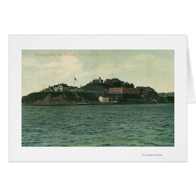 Vue de la baie des îles Alcatraz et de la prison (Devant horizontal)