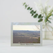 Vue de la carte postale de Hawk Mountain (Debout devant)