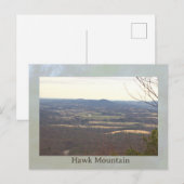 Vue de la carte postale de Hawk Mountain (Devant / Derrière)