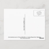 Vue de la carte postale de l'île Hevaahulhudhoo (Dos)