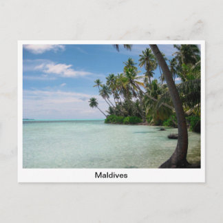 Vue de la carte postale de l'île Hevaahulhudhoo