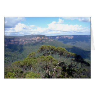 vue de la crête des montagnes bleues
