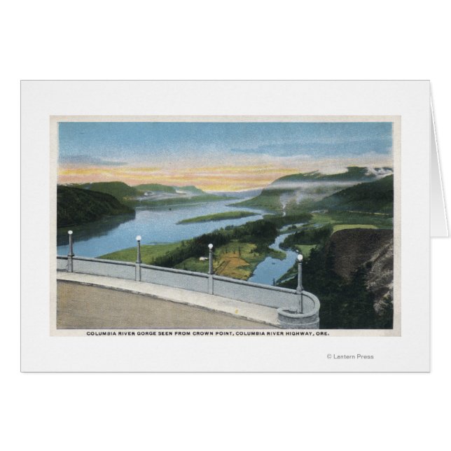 Vue de la gorge du fleuve Columbia depuis Crown Po (Devant horizontal)