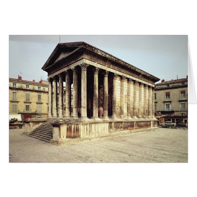 Vue de la Maison Carree, vers 19 av. J.-C. (Devant horizontal)