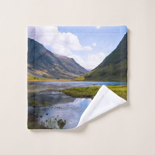 vue de la nature,montagne (Gant de toilette)