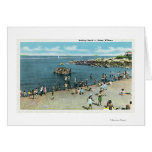 Vue de la plage de saules de Salem