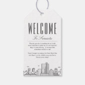 Vue de la ville de Sarasota | Étiquettes cadeau de (Devant)