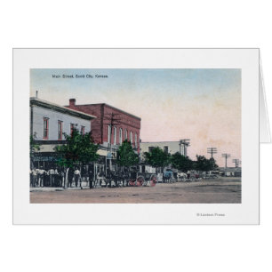 Vue de la ville principale de StreetScott, KS