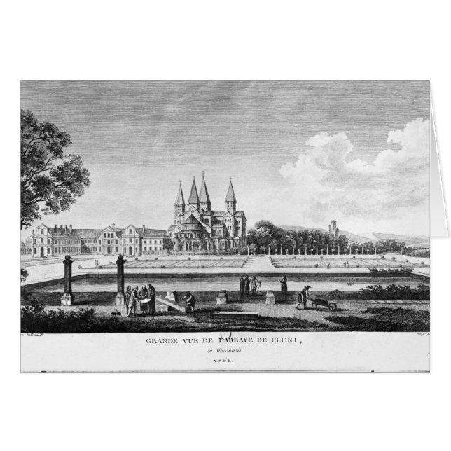 Vue de l'abbaye de Cluny (Devant horizontal)