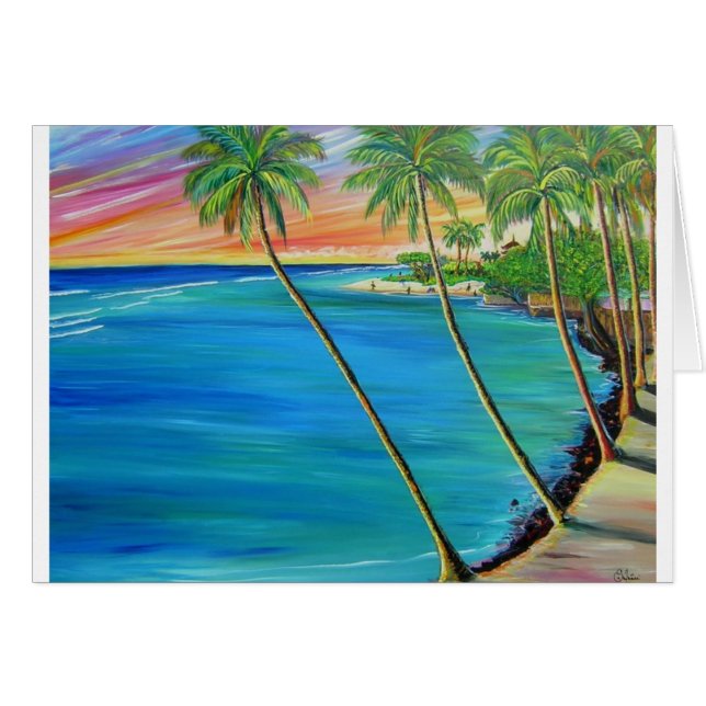 Vue de Lahaina sur la plage pour bébés (Devant horizontal)
