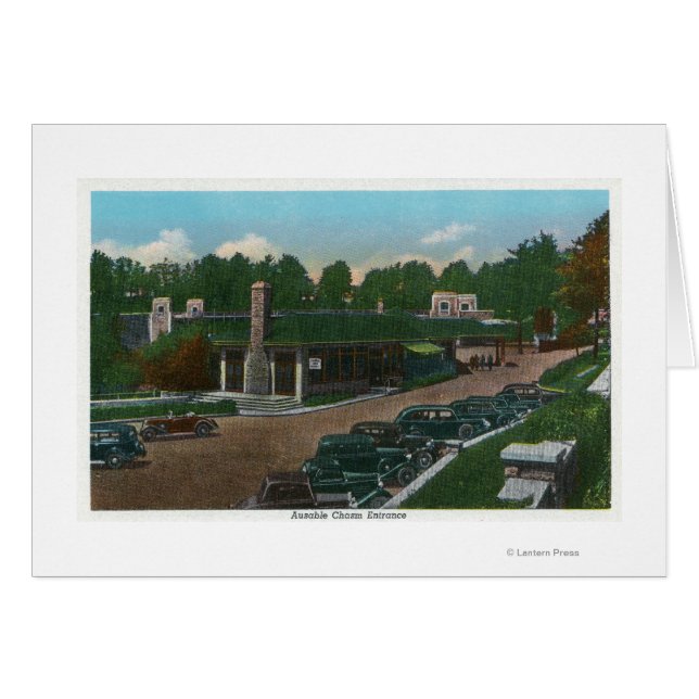 Vue de l'entrée Ausable Chasm (Devant horizontal)