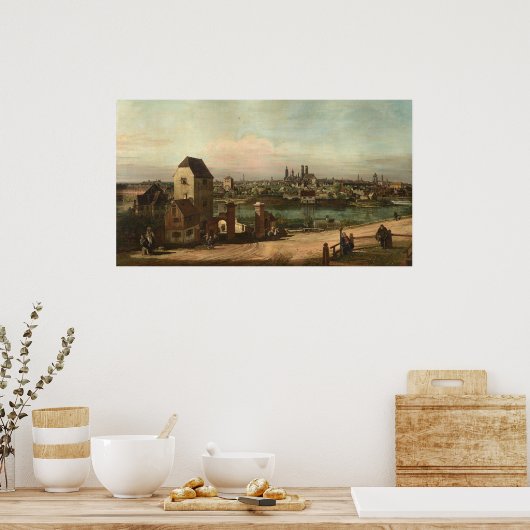 Vue de Munich - Bernardo Bellotto Poster d'Art (Cuisine)