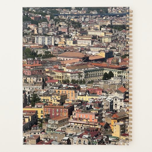 Vue de Naples, Italie Planner Organizer (Dos)