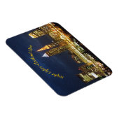 Vue de nuit Cleveland OH Magnet (Côté Droit)