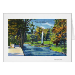 Vue de parc de geyser