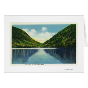 Vue de parc d'état d'entaille de Franconia de lac