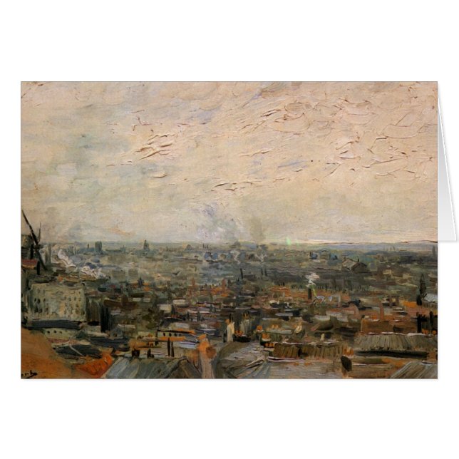 Vue de Paris de Montmarte par Vincent van Gogh (Devant Horizontal)