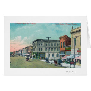 Vue de quatrième StreetSanta Rosa, CA