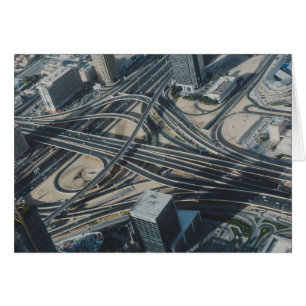 Vue de route de Burj Khalifa, Dubaï
