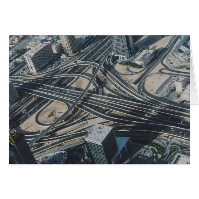 Vue de route de Burj Khalifa, Dubaï (Devant horizontal)