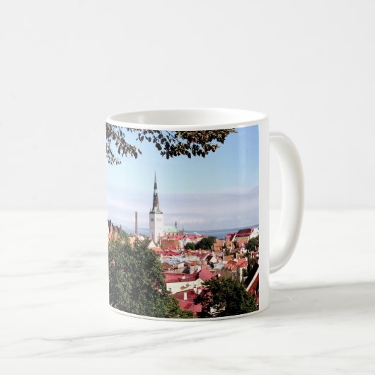 Vue de Tallinn, Estonie - tasse (Devant droit)