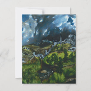 Vue d'El Greco sur les invitations de Tolède