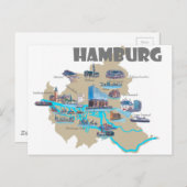 Vue d'ensemble de la carte de Hambourg (Devant / Derrière)