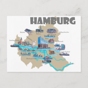 Vue d'ensemble de la carte de Hambourg