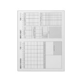 Vue d'ensemble mensuelle et Bloc-notes du budget m (Tourné)