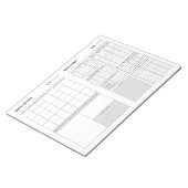 Vue d'ensemble mensuelle et Bloc-notes du budget m (Incliné)