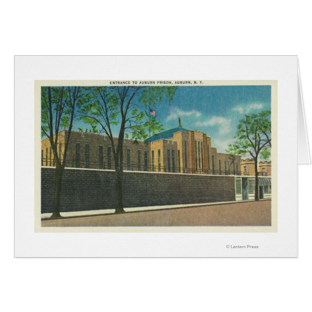 Vue d'entrée de la prison d'Auburn (Devant horizontal)