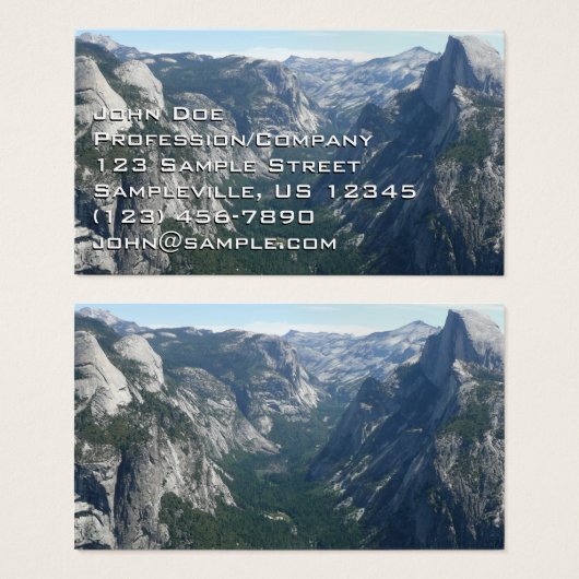 Vue depuis Glacier Point dans le parc national Yos (Devant & derrière)