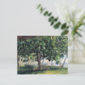 'Vue depuis la cabane' - Carte postale John LaFarg (Debout devant)